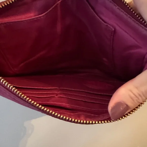 Fossil Women's Magenta Leather Crossbody Bag - Picture 4 of 8